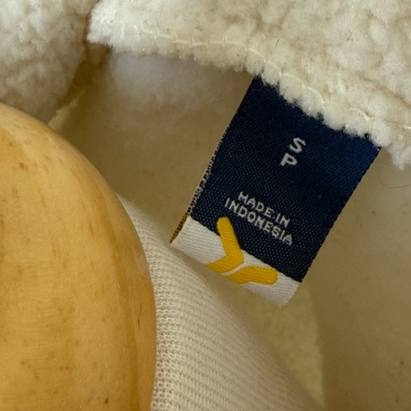 Old Navy Sherpa Cropped Pullover | Drawstring Hem | Cozy Fleece | Size S - Picture 7 of 10